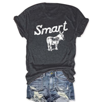 Women's Round Neck Short Sleeve T-Shirt - Casual Summer Top
