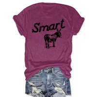 Women's Round Neck Short Sleeve T-Shirt - Casual Summer Top