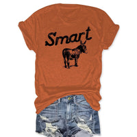 Women's Round Neck Short Sleeve T-Shirt - Casual Summer Top