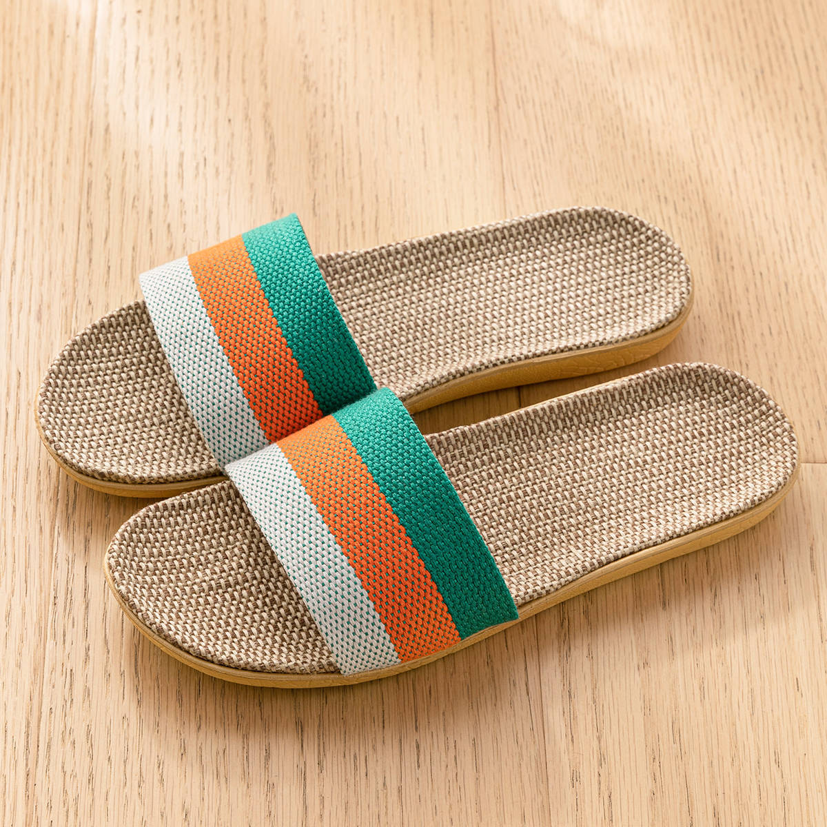 Breathable Linen Slippers - Deodorizing Sweat-Absorbing Indoor Outdoor Slides
