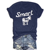 Women's Round Neck Short Sleeve T-Shirt - Casual Summer Top