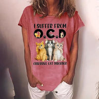 Cute Cat Graphic T-Shirt