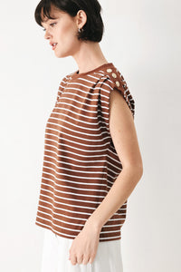 EVERYDAY COOL STRIP KNIT TOP