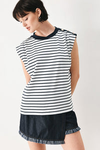 EVERYDAY COOL STRIP KNIT TOP