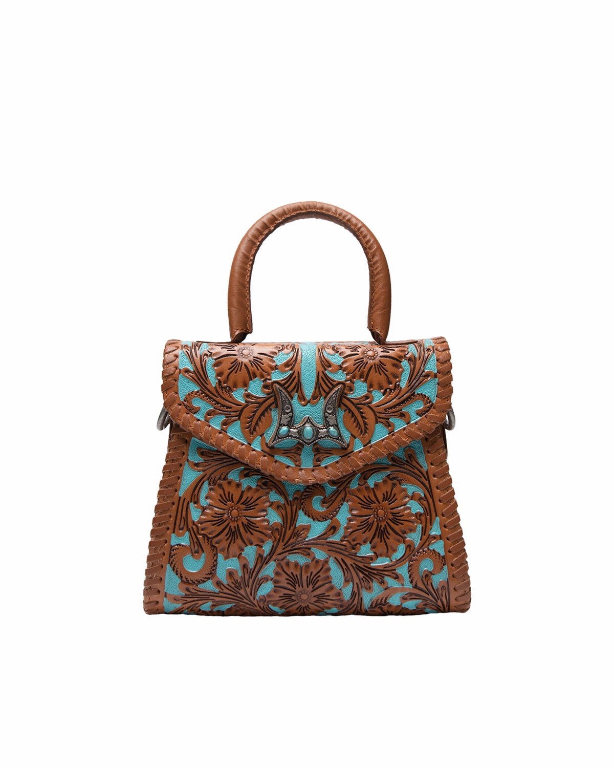 Loyal West Leon Mini Handle Purse - Whiskey & Water
