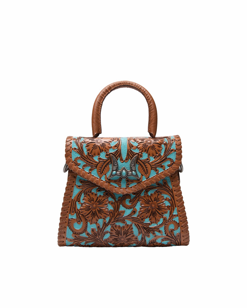 Loyal West Leon Mini Handle Purse - Whiskey & Water