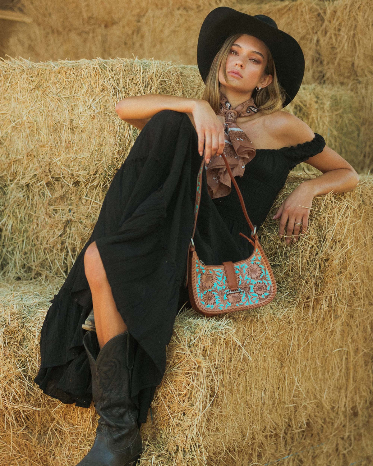 Loyal West Dannia Medium Purse - Whiskey & Water