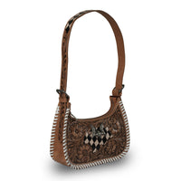 HANDTOOLED DANNIA MEDIUM PURSE CHECKERED EDITION