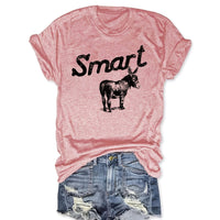 Women's Round Neck Short Sleeve T-Shirt - Casual Summer Top