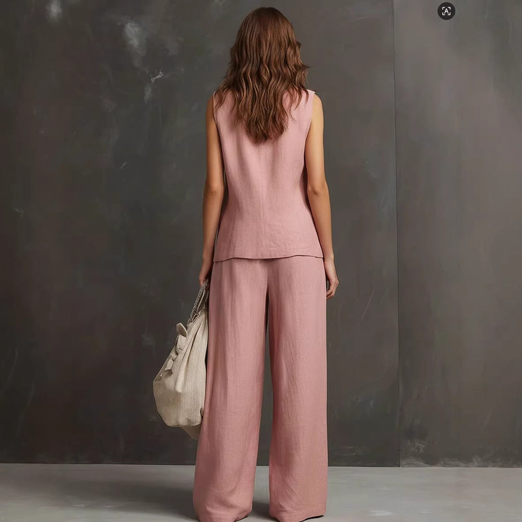 Seasonal Laid-back Linen Suit (see size chart under more details)