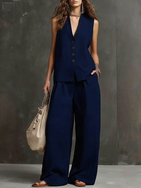 Seasonal Laid-back Linen Suit (see size chart under more details)