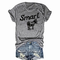 Women's Round Neck Short Sleeve T-Shirt - Casual Summer Top